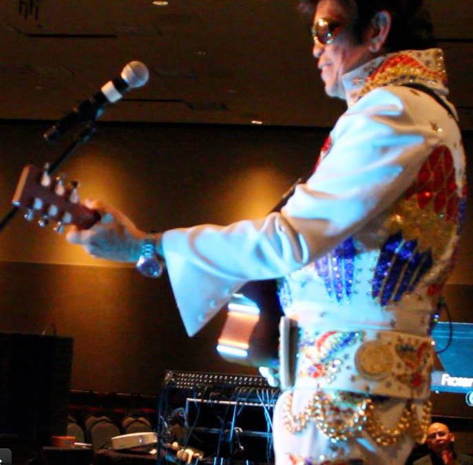 Buddy Reyes performing Elvis concert for The Family Place Utah