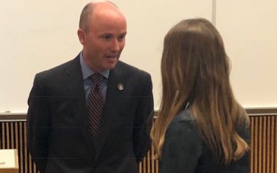 Lt. Gov Spencer Cox encourages people to connect in an effort to build resilience