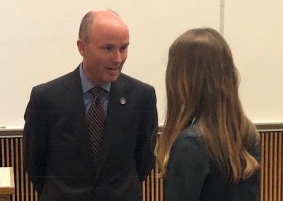 Lt. Gov Spencer Cox encourages people to connect in an effort to build resilience