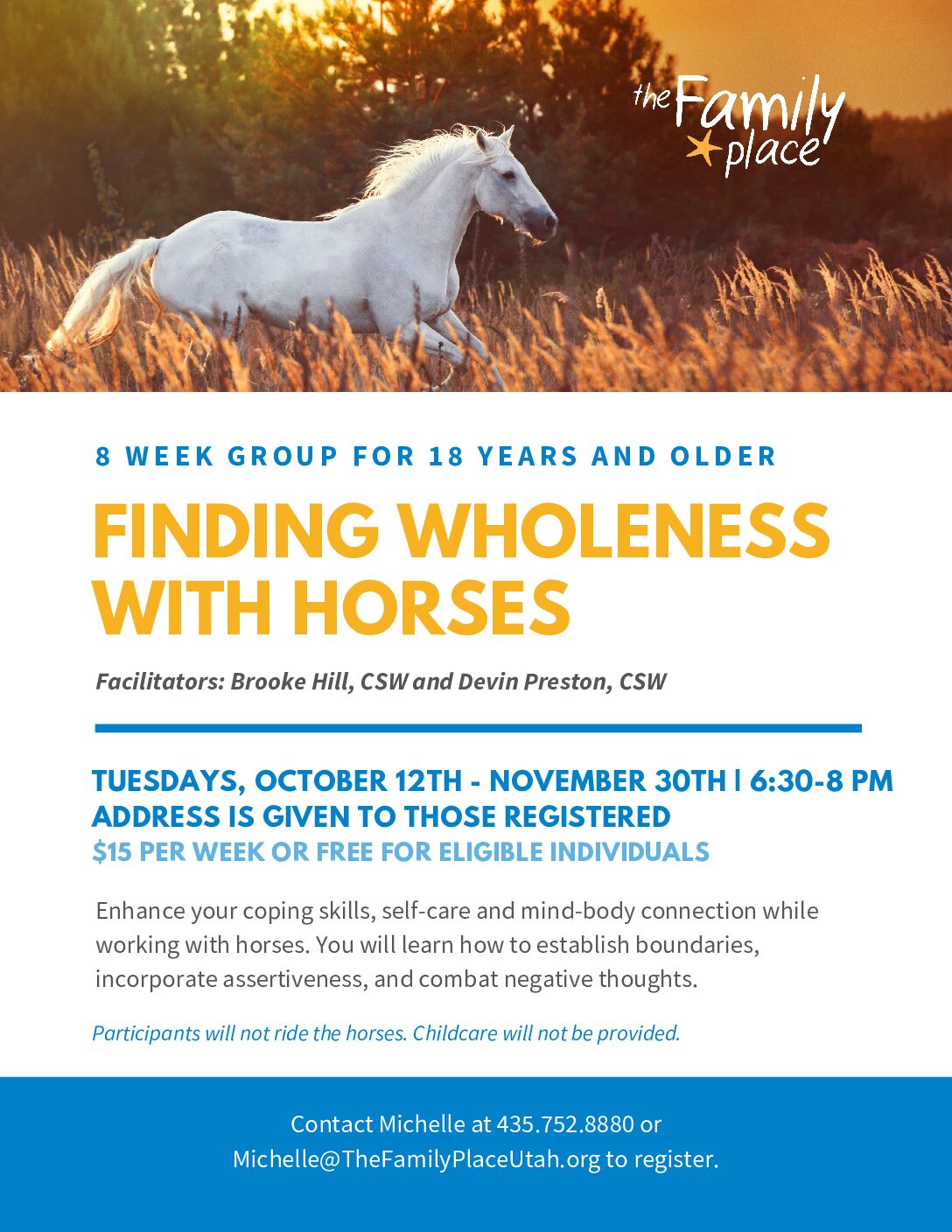 Finding Wholeness With Horses Adult Group